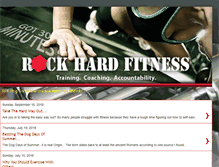 Tablet Screenshot of blog.rockhardfitness.org